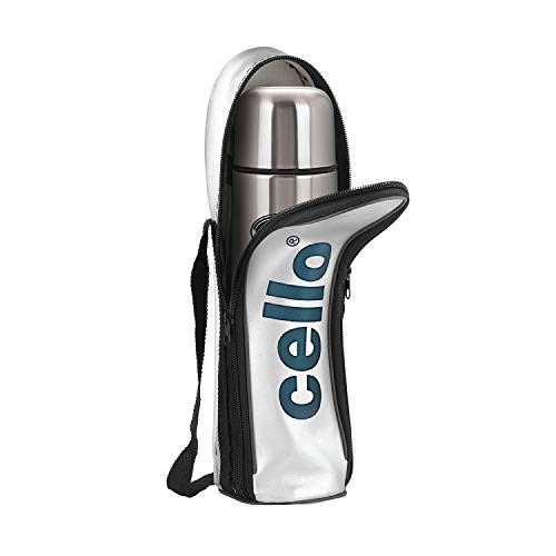 Cello Flip Style Water Bottle, Stainless Steel (500 ML)