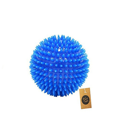 Natural Rubber Spiked Ball Dog Chew Toy, Puppy Teething Toy, 3 Inches