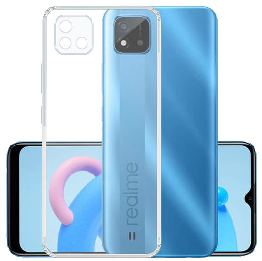 Realme C20 Silicone Transparent Mobile Back Cover