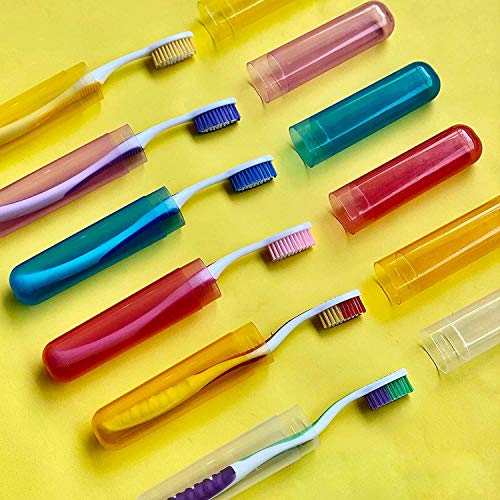 Toothbrush Case, Anti Bacterial Toothbrush Containers (Pack of 4)