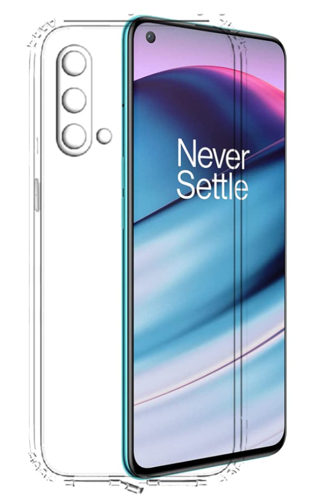 Transparent Silicone Mobile Back Cover for Oneplus Nord CE 5G  (Soft & Flexible Back Cover)