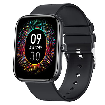 Fire-Boltt Dazzle Smart Watch Borderless Full Touch 1.69” Display, 60 Sports Modes (Swimming) with IP68 Rating, Sp02 Tracking, Over 100 Cloud Based Watch Faces (Black)