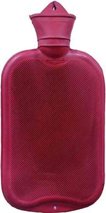 Pure Rubber Hot Water Bag for Pain Relief, Hot Water Bottle Non-Electrical with Leak Proof Technology