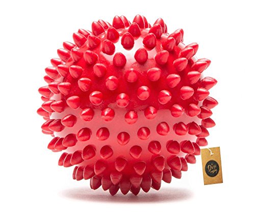 Natural Rubber Spiked Ball Dog Chew Toy, Puppy Teething Toy, 3 Inches