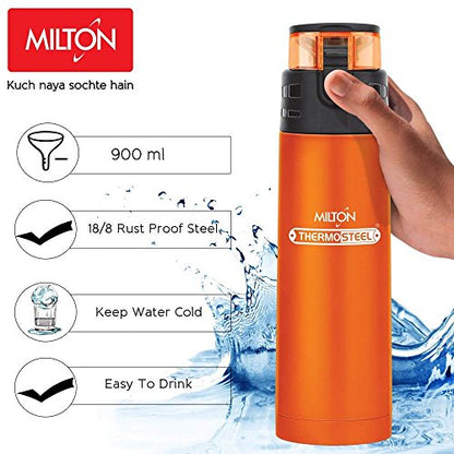 Milton Water Bottle Thermosteel 900 Atlantis Water-Bottle (900ml, Colour May Vary)