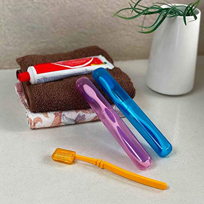 Toothbrush Case, Anti Bacterial Toothbrush Containers (Pack of 4)
