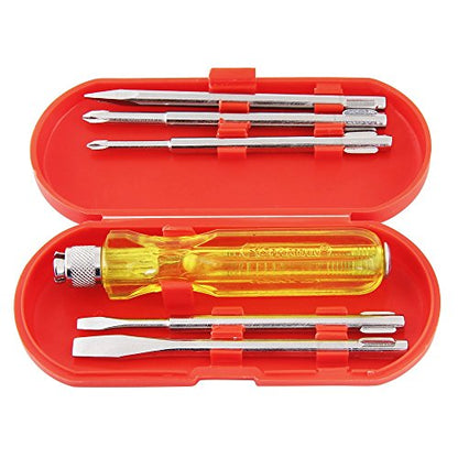 Screwdriver Set For Home Use, Multipurpose Application (5 Blades with Tester)
