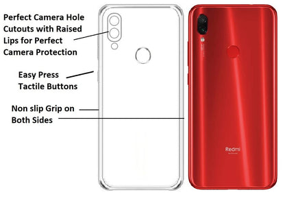 Mobile Back Cover case for Xiaomi Redmi Note 7 Pro ( Transparent)