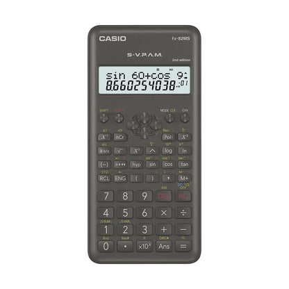 Casio FX-82MS Calculator, 240 Functions and 2-line Display, 2nd Gen Non-Programmable Scientific Calculator