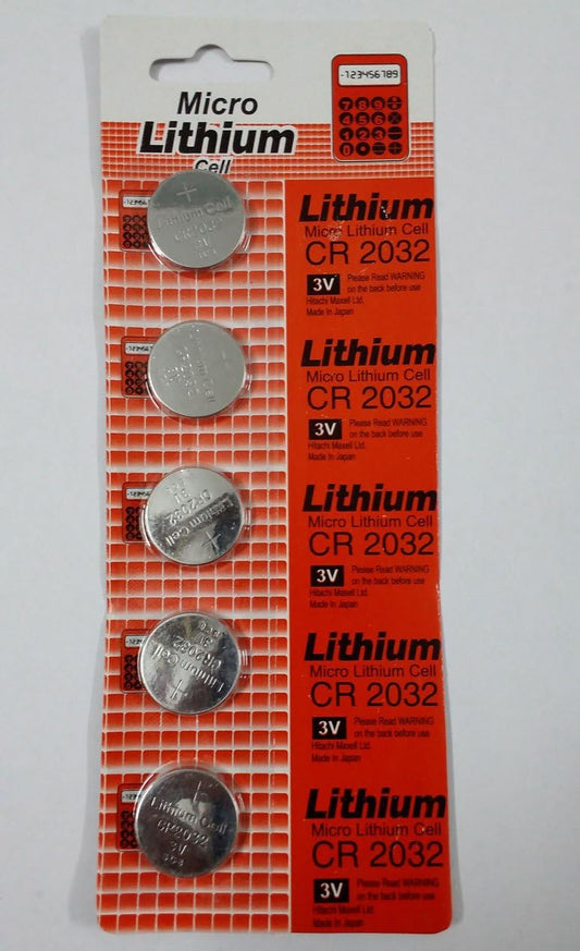 Micro Lithium Cell CR2032 3V Coin Battery ( 5Pcs )