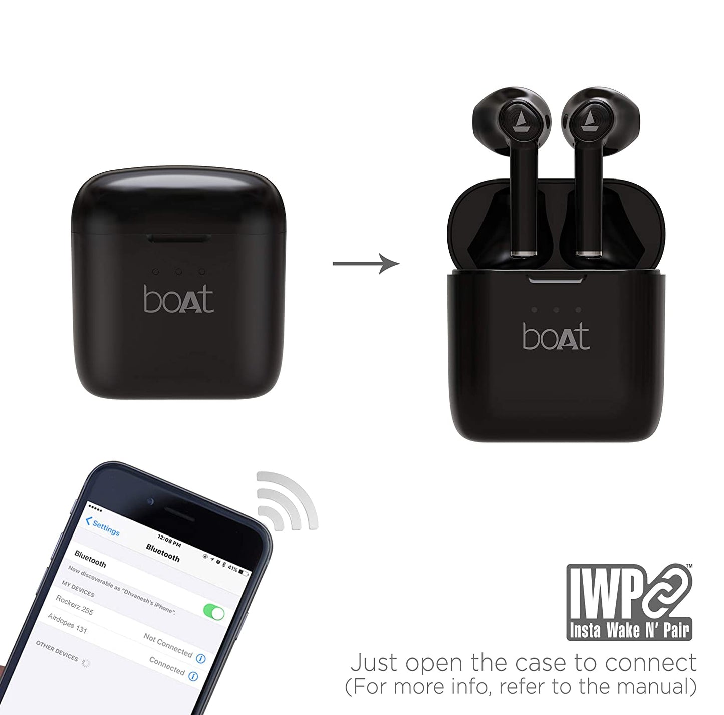 Refurbished boAt Airdopes 131 Truly Wireless Bluetooth in Ear Earbuds with Mic (Colour May Vary)Inc Invoice
