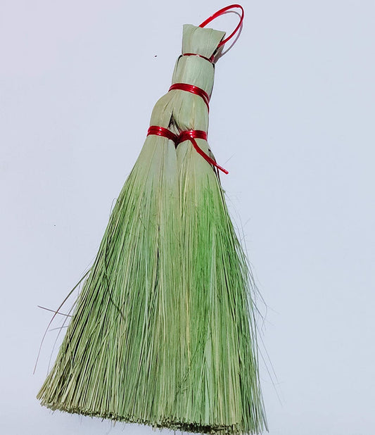 Eco Friendly Bamboo Broom Small Size- Broom Stick for Puja Temple Cleaning