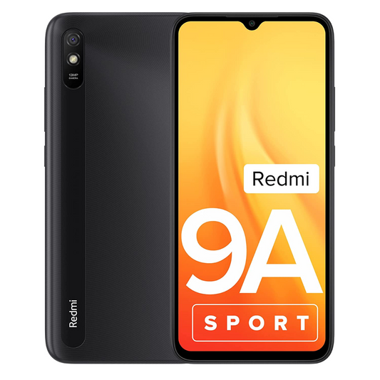 Redmi 9A Sport Mobile Phone with Free Silicone Cover (Carbon Black, 2GB RAM, 32GB Storage)