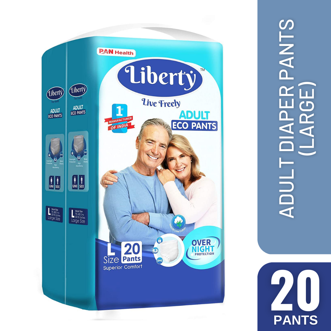 Liberty Eco Adult Diaper Pants Online Price, Unisex, Large, 20 Pcs