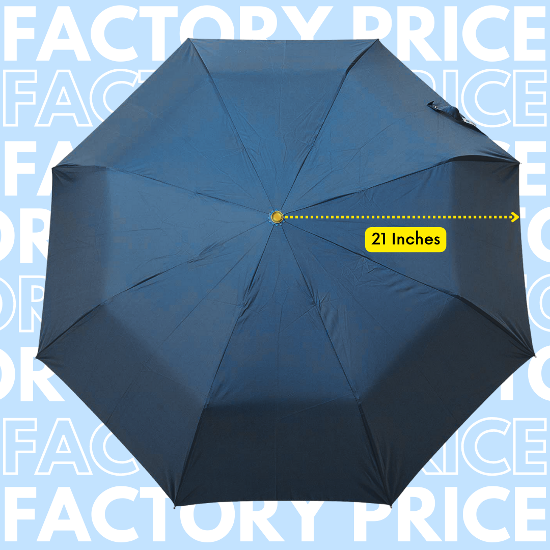 Umbrella 3 Fold with Auto Open, Unisex, Big Umbrella, 21 Inches