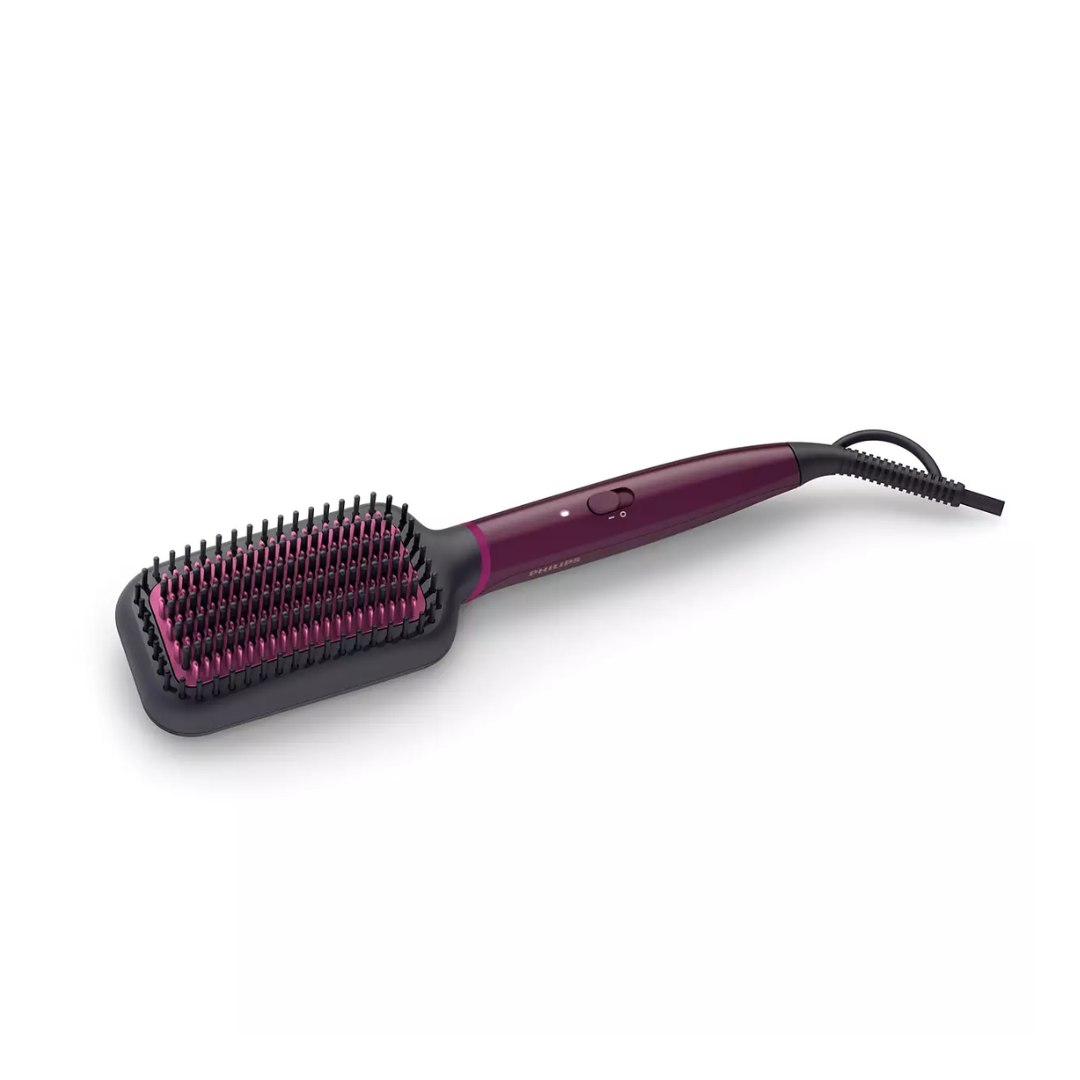 Philips BHH730/00 Hair Straightening Brush with Keratin Infused Coating