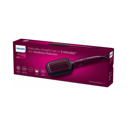 Philips BHH730/00 Hair Straightening Brush with Keratin Infused Coating
