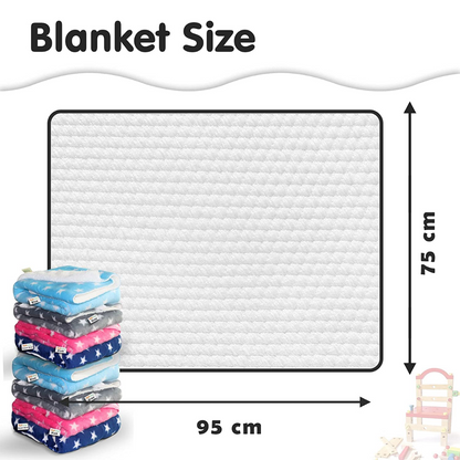 Baby Blanket, Safety Wrap and Sleeping Blanket for Infant, Blue