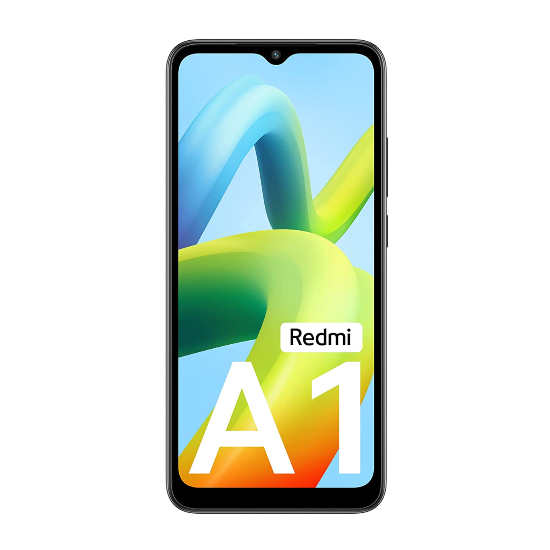 Redmi A1 Mobile Phone with Free Silicone Cover (Black, 2GB RAM, 32GB Storage)