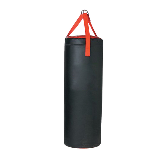 Synthetic Leather Boxing Bag with Chain, Boxing Punching Bag Black
