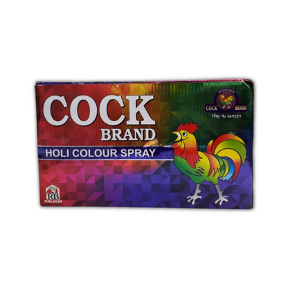 Cock Brand Holi Color Spray, Green and Pink Holi Colors in Fun Spray Bottle (Pack of 10)