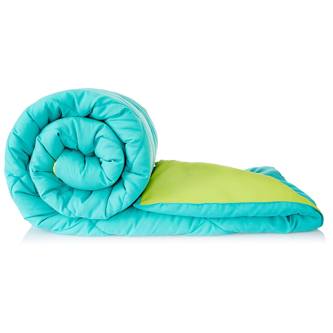 Microfiber Reversible Comforter, Double Bed (Multicolor, 200 GSM)