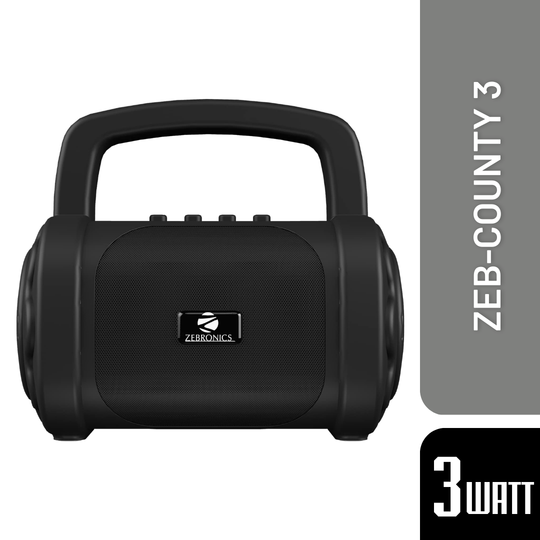 Zebronics Zeb-County 3 Portable Wireless Speaker (Assorted)