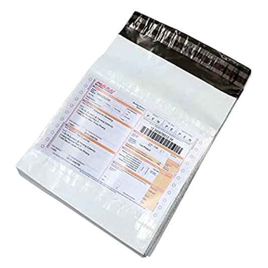 Courier Bags/Envelopes/Pouches/Cover 7X10 inches+ 2inch Flap  Pack of 100 Tamper Proof Plastic Polybags for Shipping/Packing (With POD)