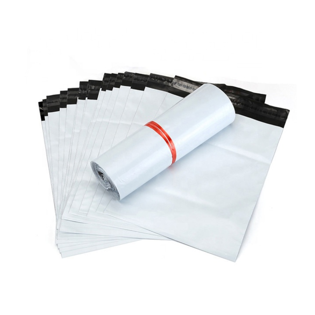 Courier Bags/Envelopes/Pouches/Cover 6X8 inches+ 2inch Flap  Pack of 100 Tamper Proof Plastic Polybags for Shipping/Packing (With POD)
