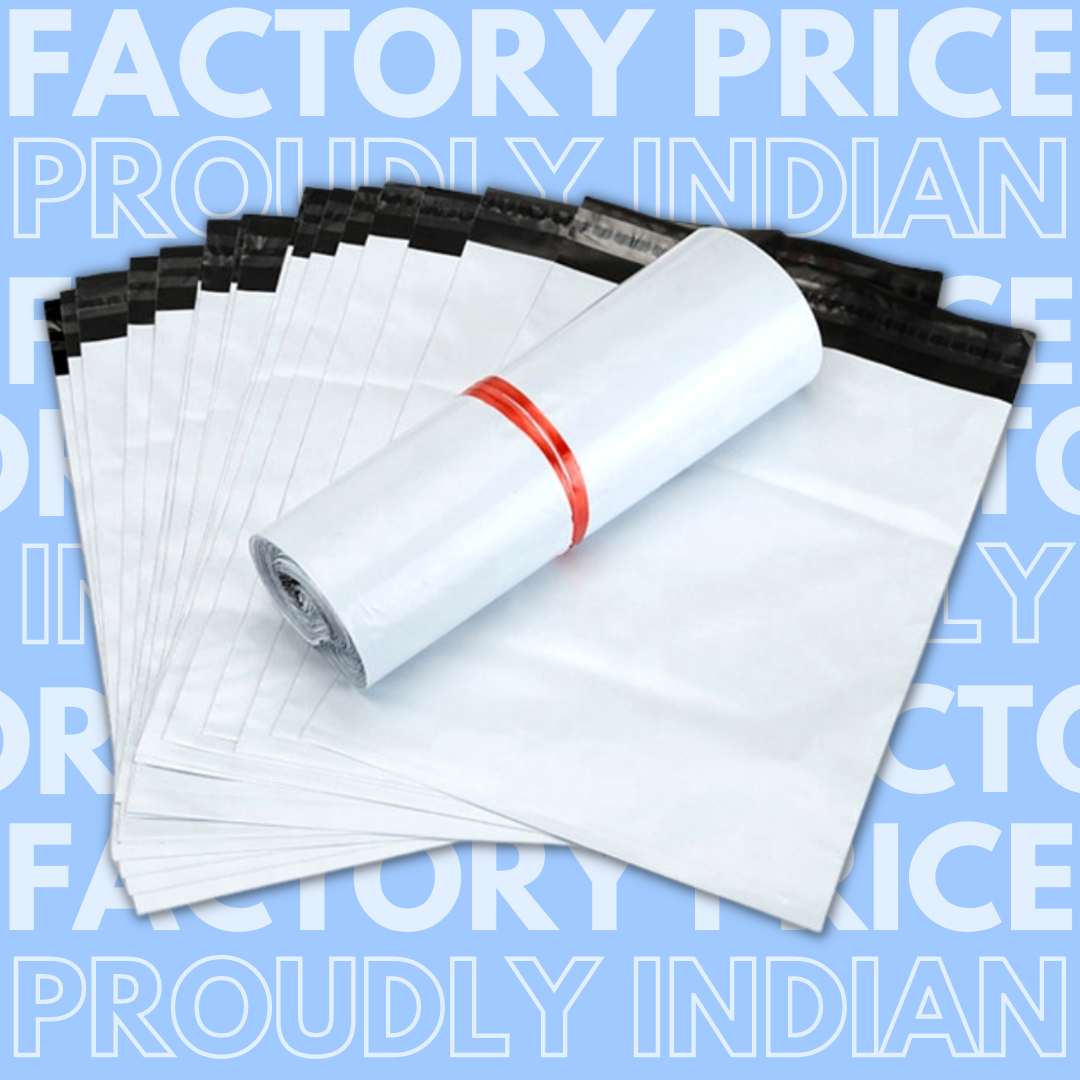 Courier Bags/Envelopes/Pouches/Cover 12X9 inches+ 2inch Flap  Pack of 50 Tamper Proof Plastic Polybags for Shipping/Packing (With POD)