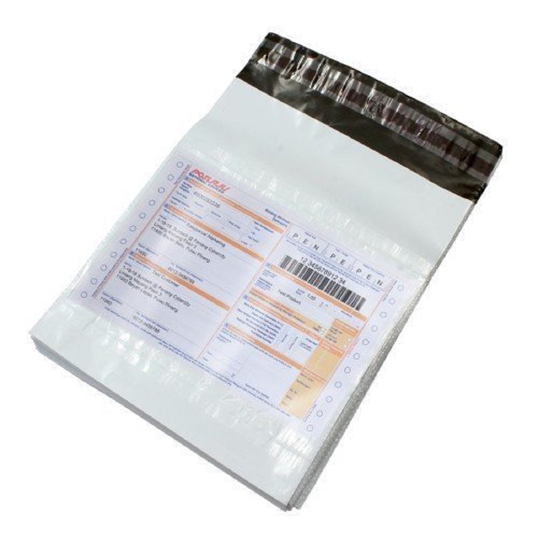 Courier Bags/Envelopes/Pouches/Cover 20X14 inches+ 2inch Flap  Pack of 100 Tamper Proof Plastic Polybags for Shipping/Packing (With POD)