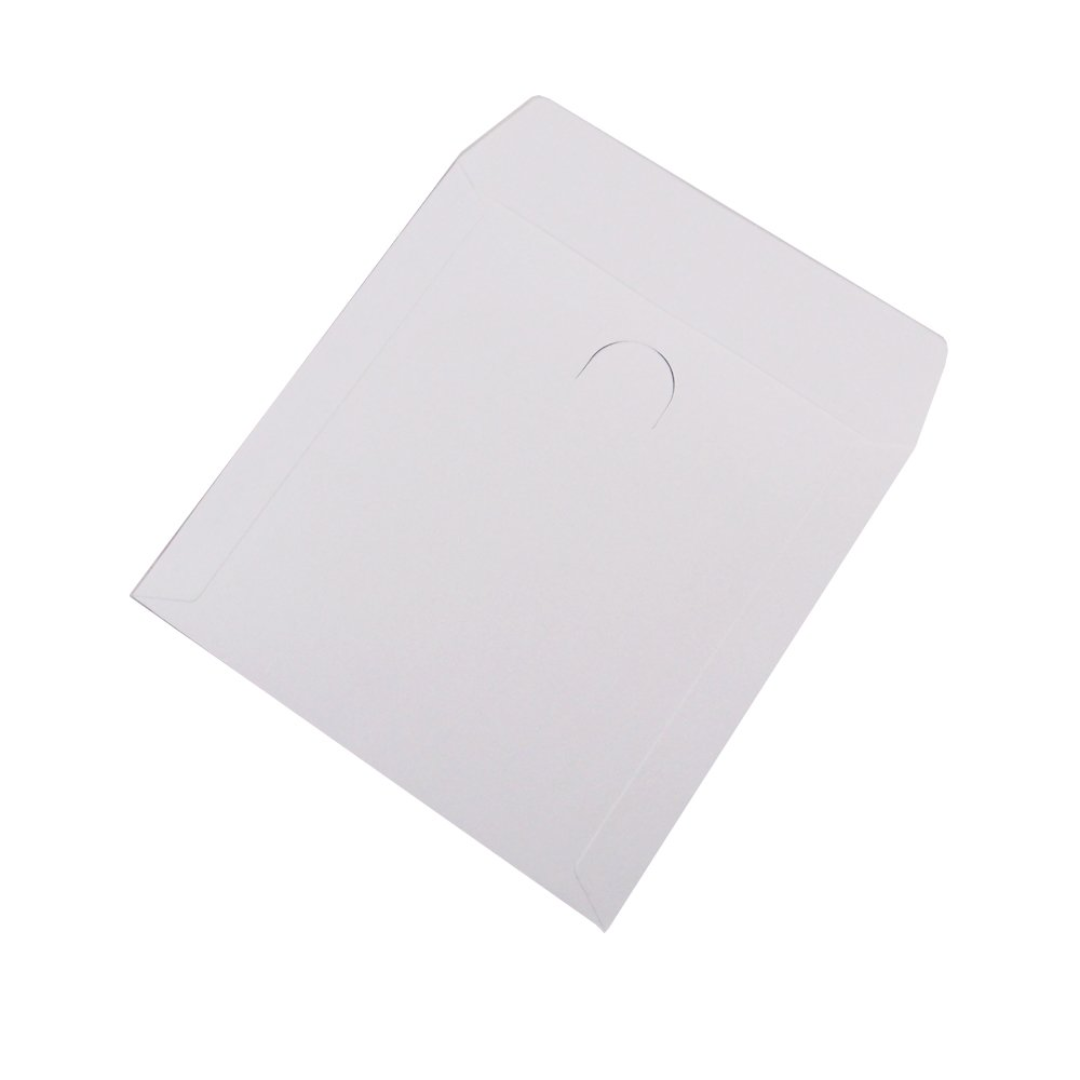 White Paper CD DVD Sleeves Envelope, Pack of 100