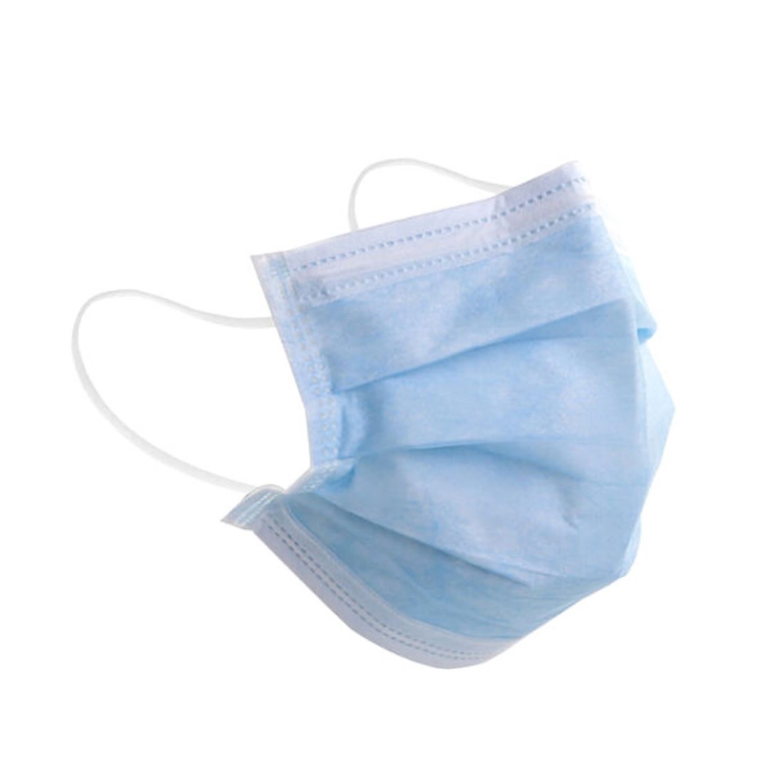 Disposable Face Mask, 4 Ply Face Mask with Nose Clip (Pack of 50)