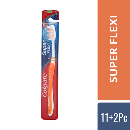 Colgate Super Flexi Toothbrush (Pack of 11+2 Free)