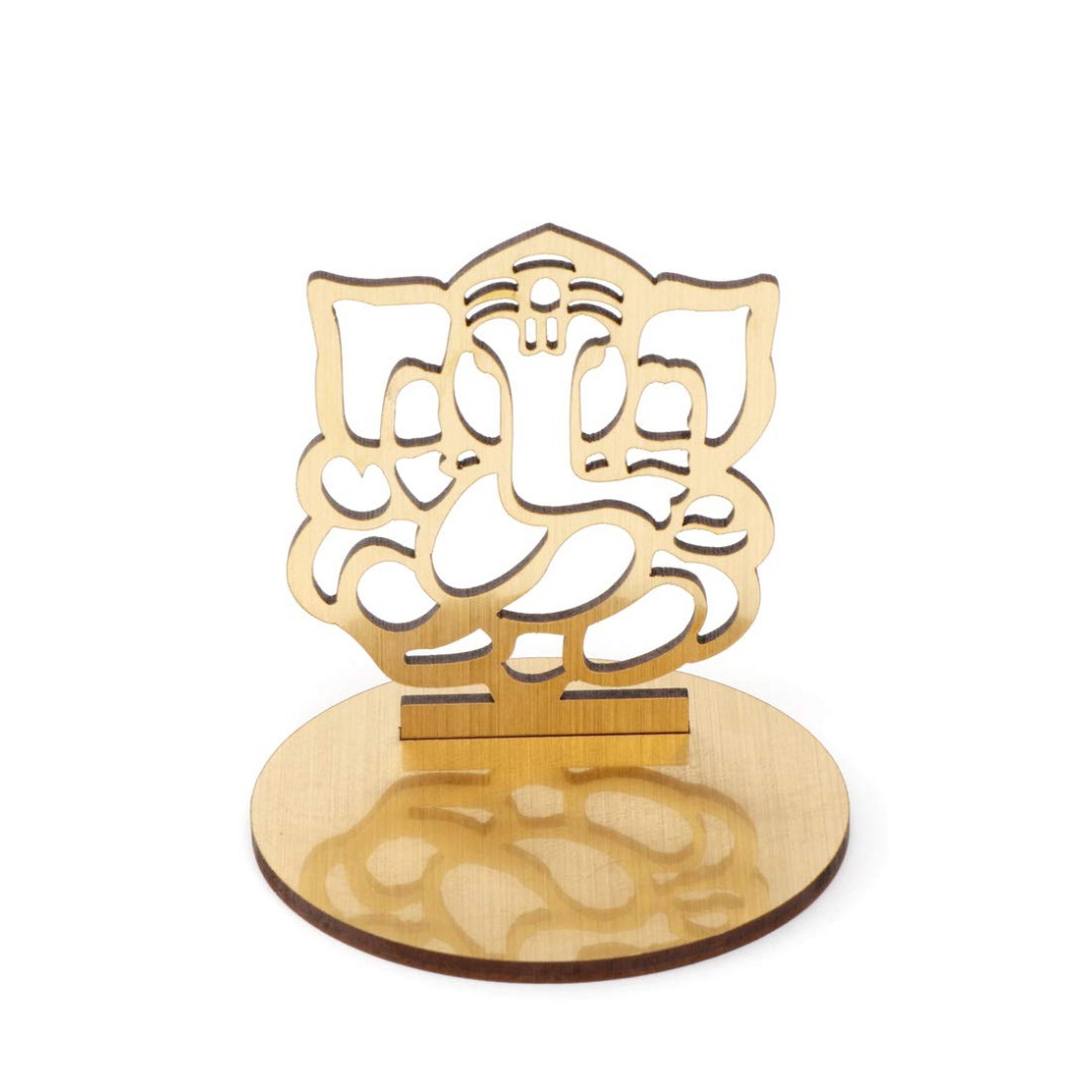 Ganesha Shadow Fancy Tea Light Holder for Diwali Decoration (1 Tealight FREE)