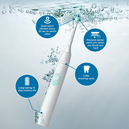 Philips Sonicare ProtectiveClean 4300 Electric Toothbrush with Sonic Technology, Up to 7x Plaque Removal