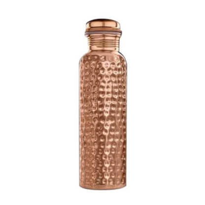 Copper Water Bottle, Hammered (1000 ML)