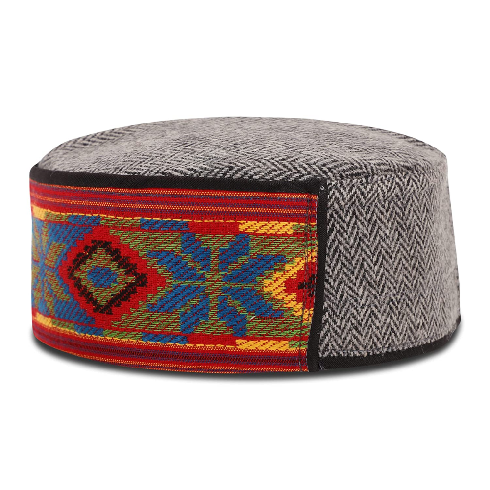 Himachali Woolen Cap for Men Colour & Design May Vary (Multicolor)
