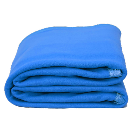 Hospital Blanket, All Season Polar Fleece Blanket with Satan Border , Set of 10 (60x90 Inches)
