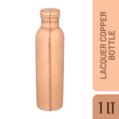 Copper Water Bottle, Lacquer (1000 ML)