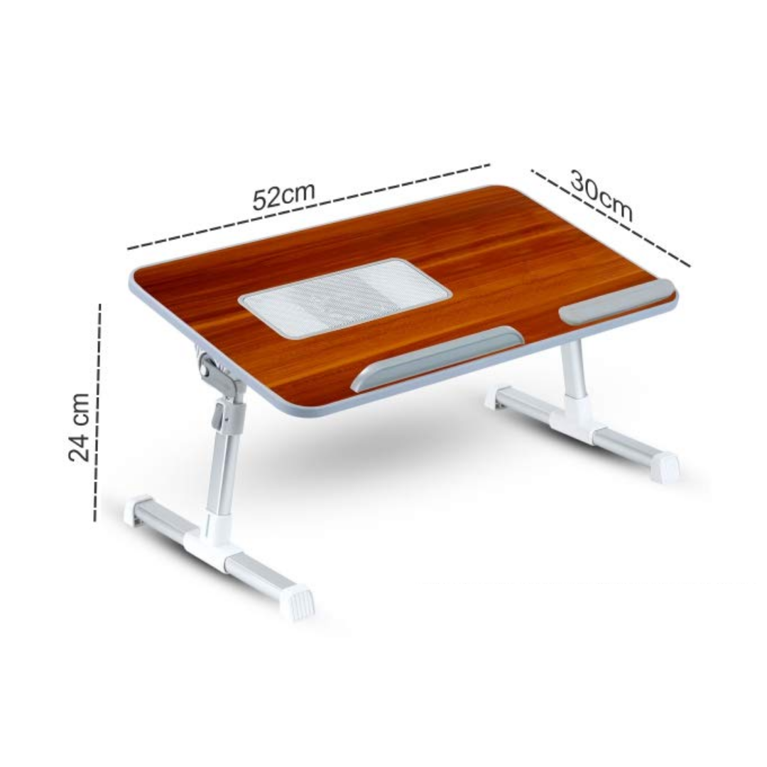 Portronics MY BUDDY+ Portable Laptop Stand with Cooling Fan (Brown ...