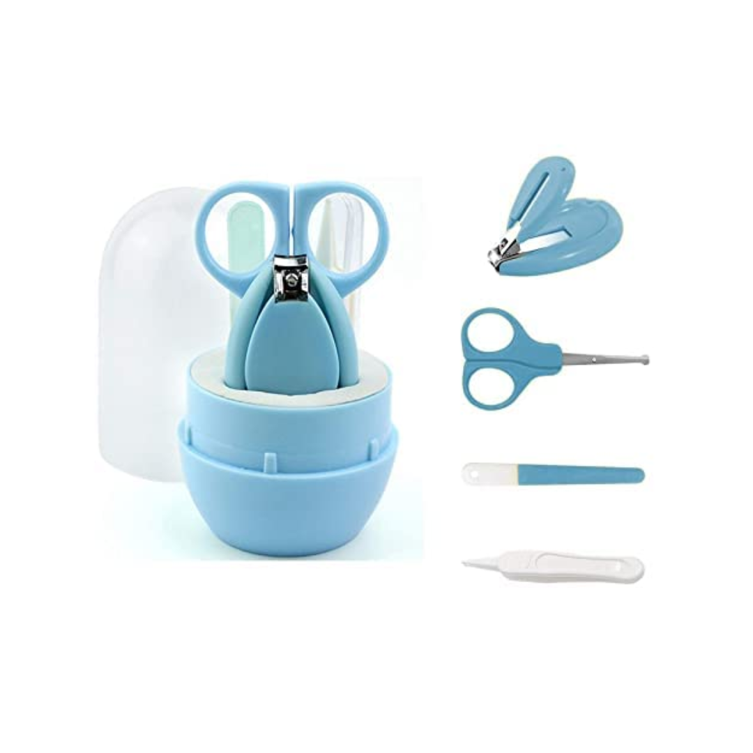 Baby Manicure Set | 4-in-1 Baby Grooming Kit, Baby Nail Clippers, Scissor,  File & Tweezer | Baby Nail Care Kit for Newborn, Infant & Toddler  (Electric-Blue) : Amazon.in: Baby Products