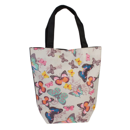 Floral Printed Shopping Bag, Polyester Reusable Grocery Bag(Color & Design May Vary)