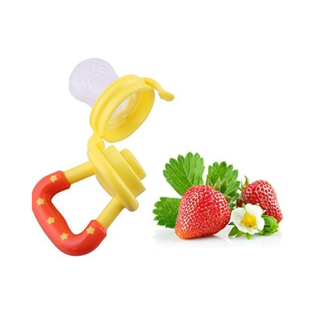 Nibbler for Babies | Silicone Fruit and Juice Feeder with Cover | BPA Free (3-12 Months)