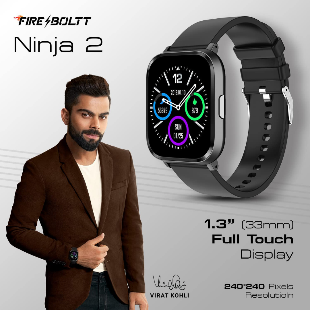 Fire-Boltt Ninja 2 Full Touch Smartwatch (Black)
