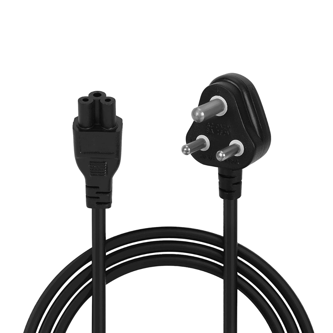 Power Cable Cord for Laptop, 1.5 Meter (Black)