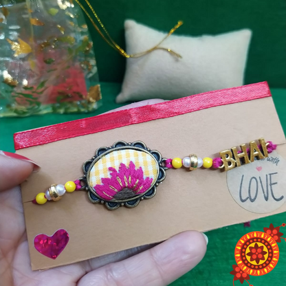 Special Handmade Rakhi, Raksha Bandhan Gift Hamper, Raksha Sutra for Brother