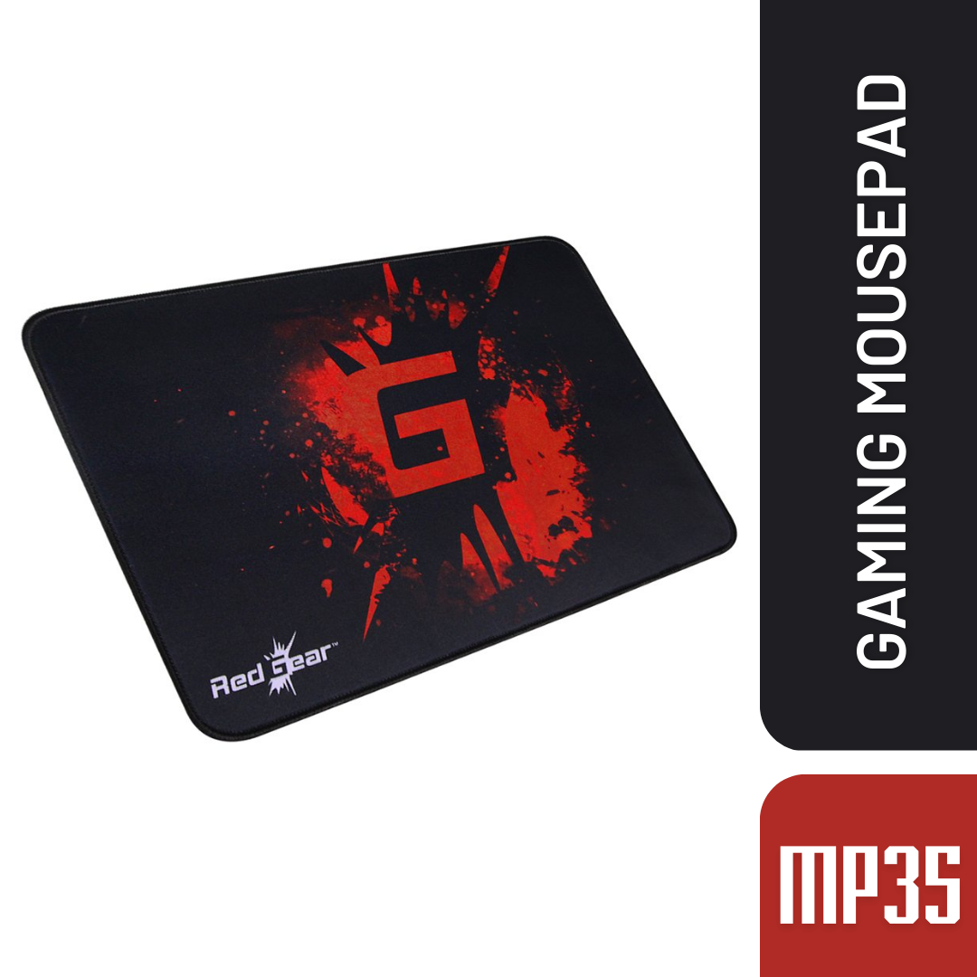 Redgear MP35 Speed-Type Gaming Mousepad (Black and Red)