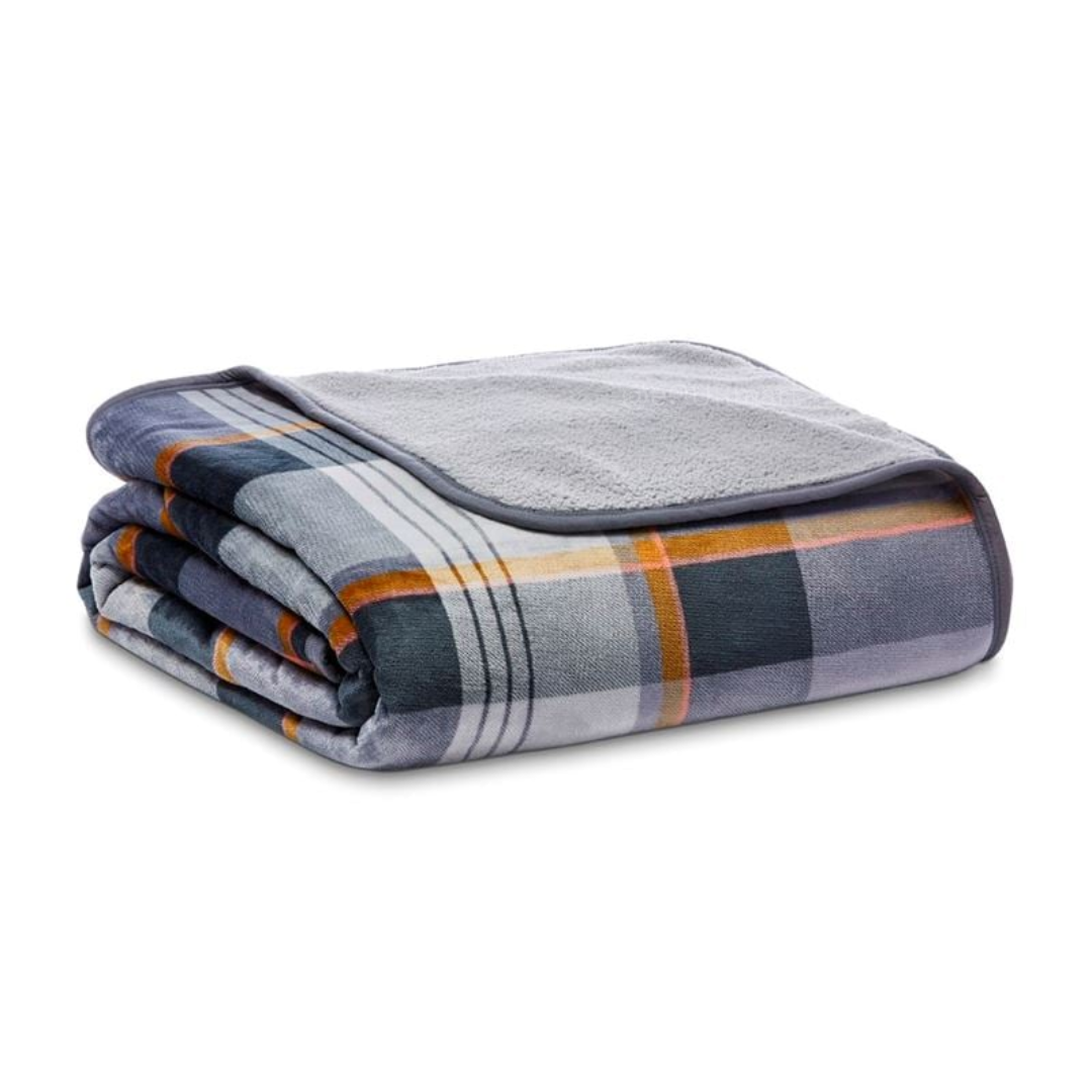 Sherpa Blanket, Double Layer Soft & Warm Blanket (Multicolor) Design & Colour May Vary