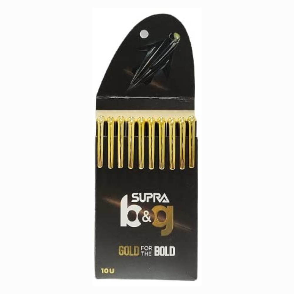 Supra B & G, Blue Ball Point Pen, Gold for The Bold (Pack of 30)